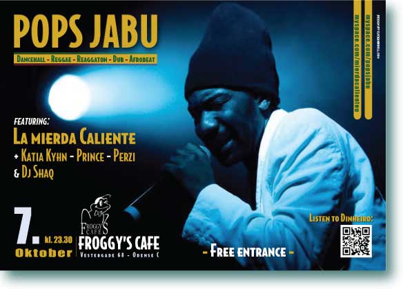 Poster Design for Pops Jabu´s performance in Odense