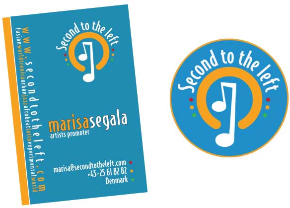 Visual Identity for Second to the Left, World Music promoter, Denmark