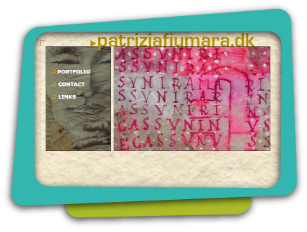 Web Design for Patrizia Fiumara, Artist